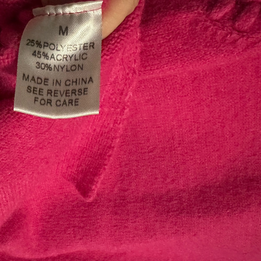Wishlist Hot Pink V-Neck Knit Sweater Vest - Picture 7 of 7